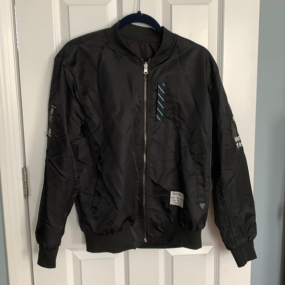 Reversible‎ Bomber Jacket - Picture 1 of 8